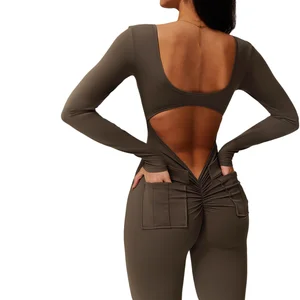 Wholesale Professional Tailored Women's Fitness Bodysuits & Jumpsuits Set New Special Yoga Length Sports Clothing