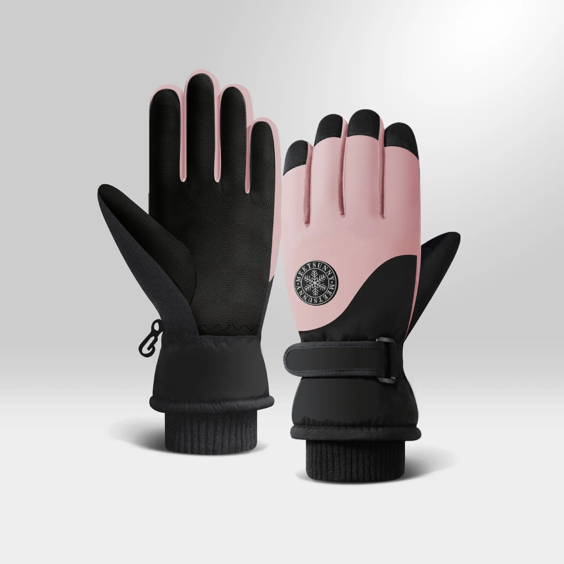 Colorful Custom Touch Screen Windproof Waterproof Snow Warm Winter Snowboard Gloves Ski for Women Man