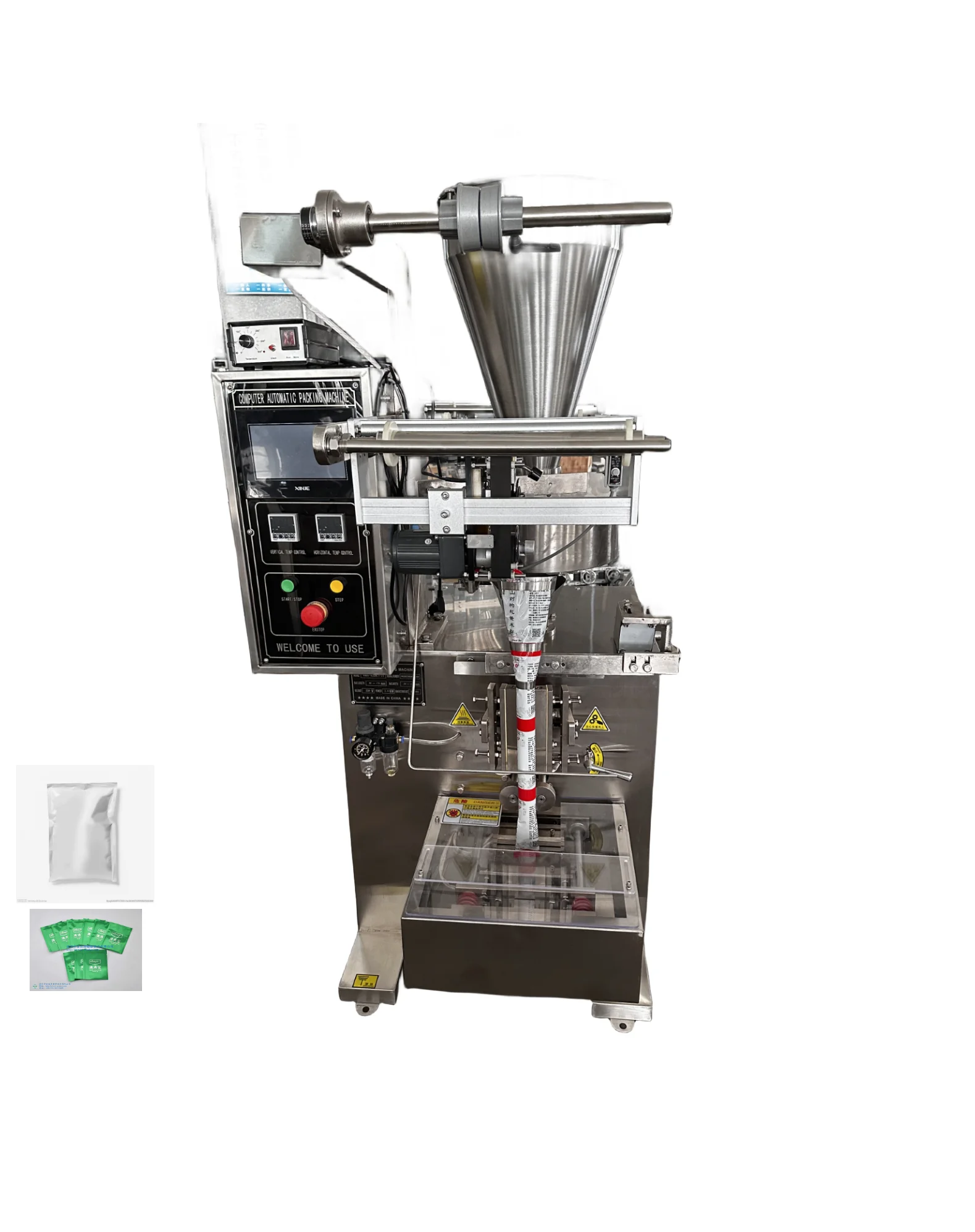 Particle Turntable Back Sealing Three Sides Sealing Packaging Machine