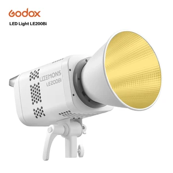 New Godox LITEMONS LE200Bi Bi-color LED Light Photography COB Video Light Live Short Videos for Filmmaking Live Streaming