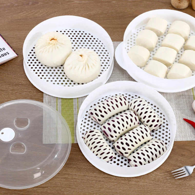 Plastic Microwave Oven Reuse Steamer Ecofriendly Pp Steamed Buns