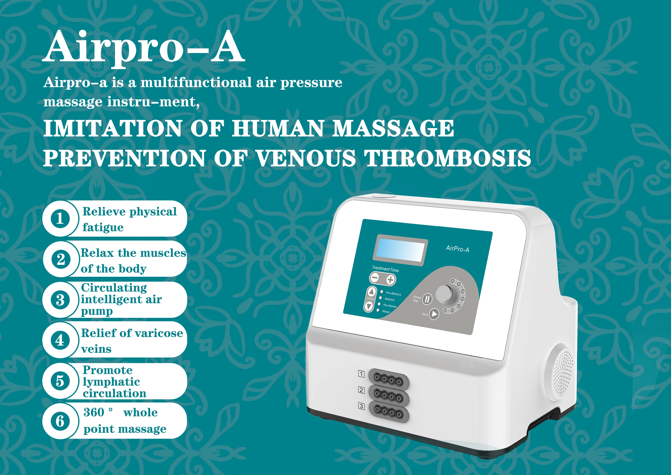 Professional body wrap infrared pressotherapy air compression  mk400 drainage lymphatic leg therapy machine