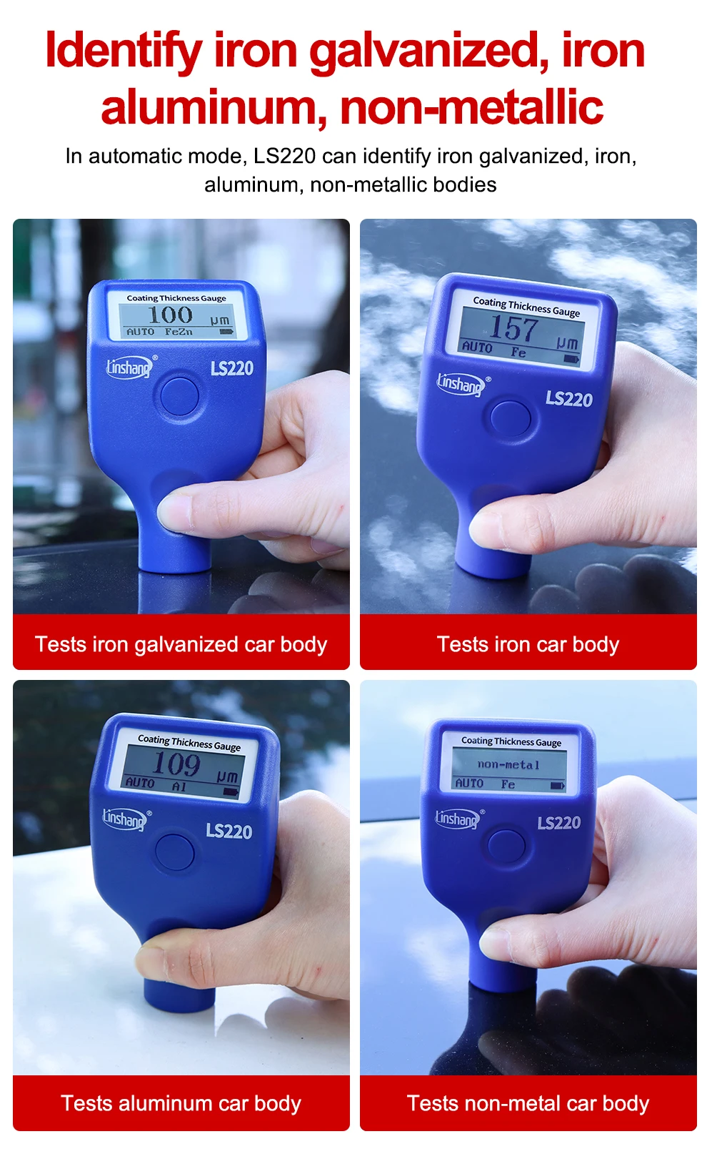 Ls220 Coating Measurement Coating Thickness Gauge Many Coating ...