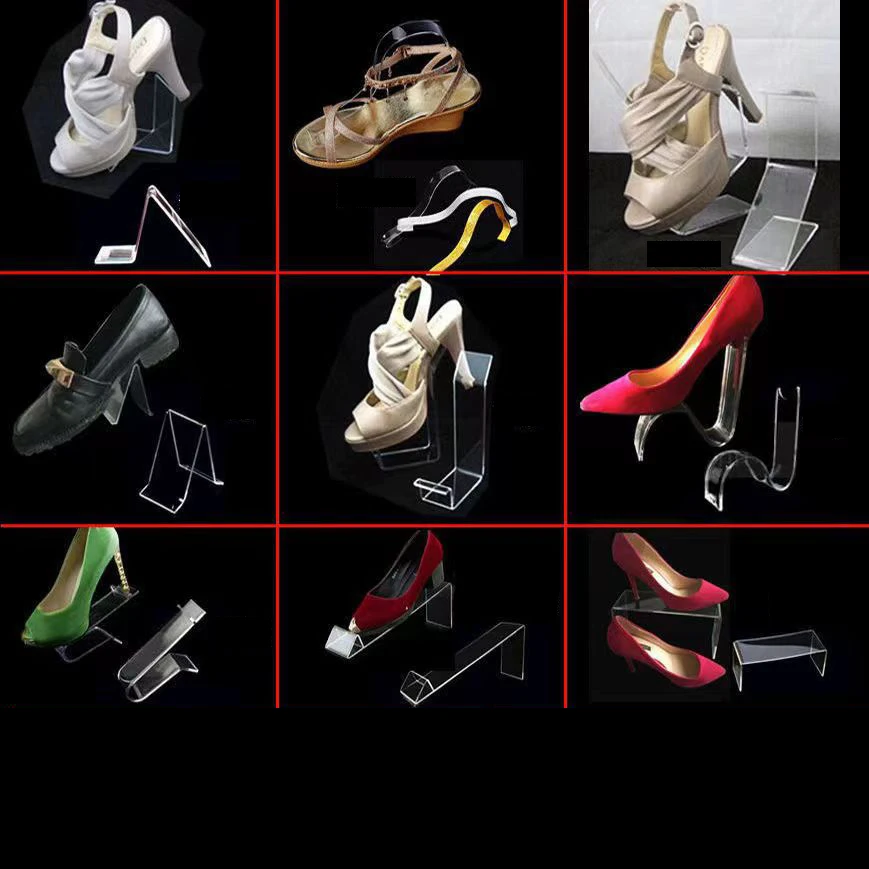 Customized Shoe Rack Transparent Display Stand Bracket Acrylic Display