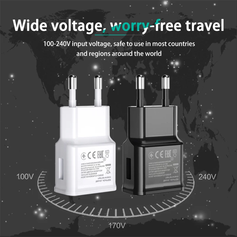 S10 S9 S8 Original Fast Charging Charger 5v 2a EU Plug Travel Adapter Wall Fast Charger