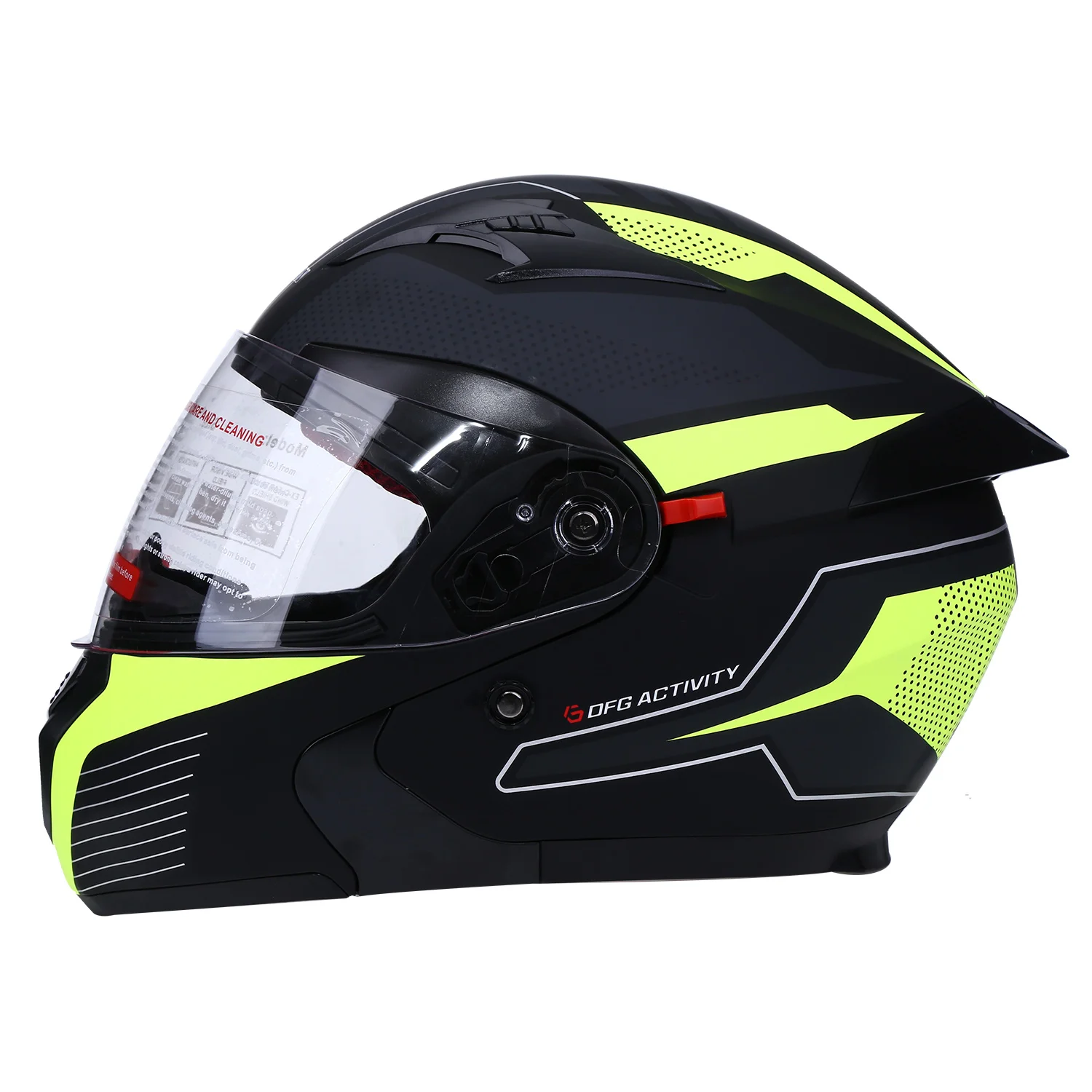 Spyder Modular Helmet Full Face ABS Red Double Visor