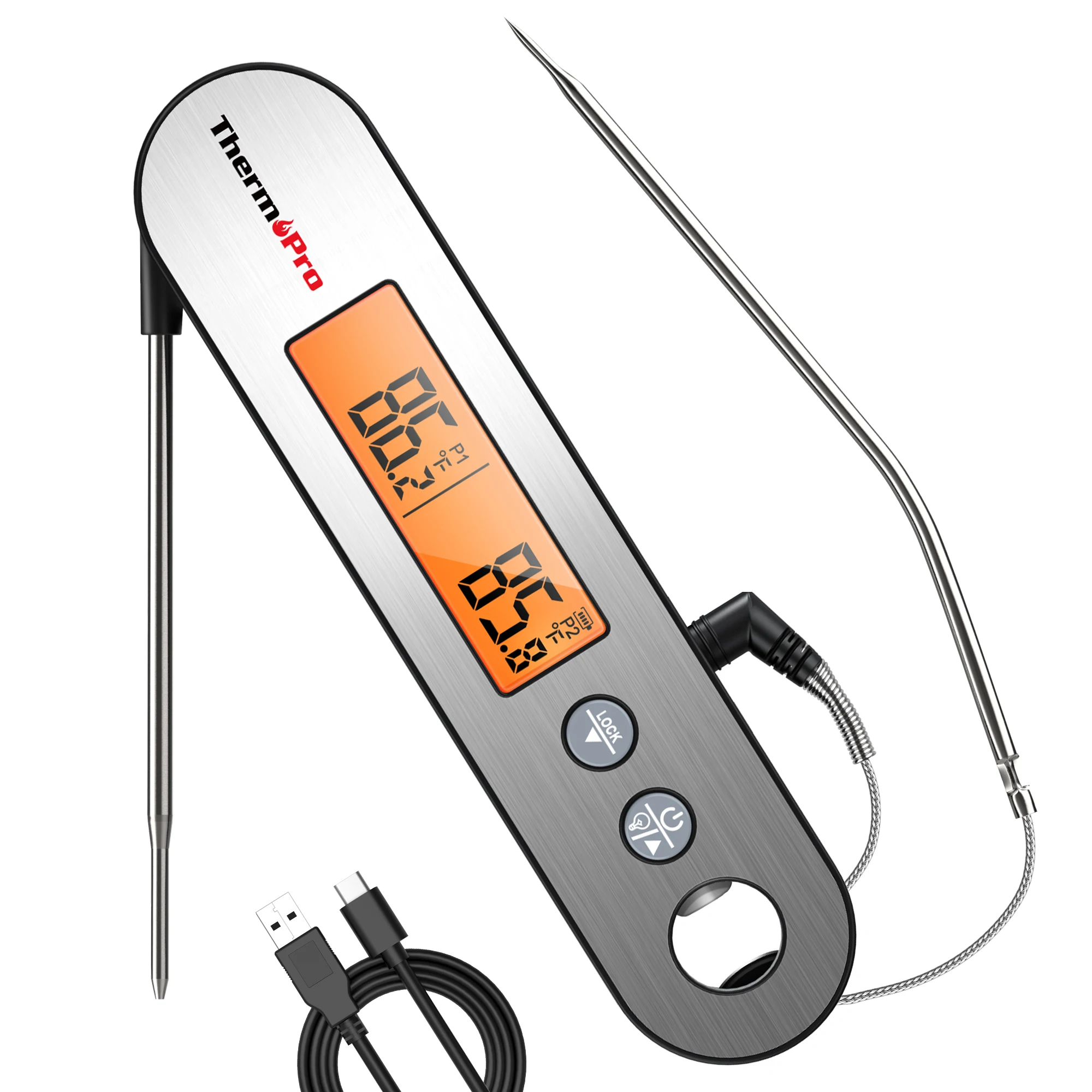 ThermoPro TP610 Digital Waterproof Meat Thermometer for Grilling