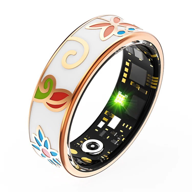Health Tracker Smart Ring Voor Mannen En Vrouwen IP68 Waterdicht Fitness Slaap Hartslag Bloedzuurstof Bluetooth Stappenteller Met App