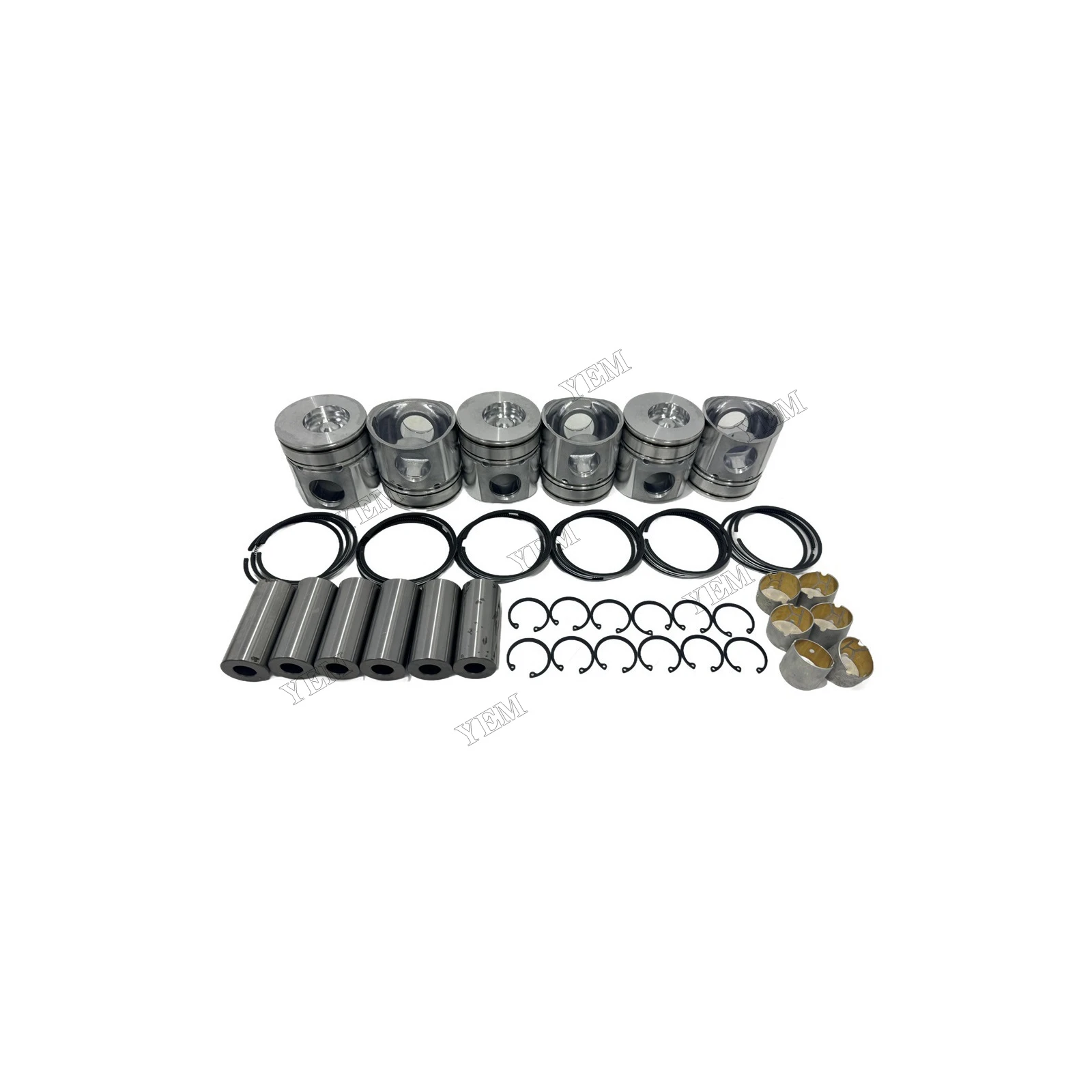Cylinder Piston and Ring Kit Compatible for Komatsu 6D102 Engine Parts Factory