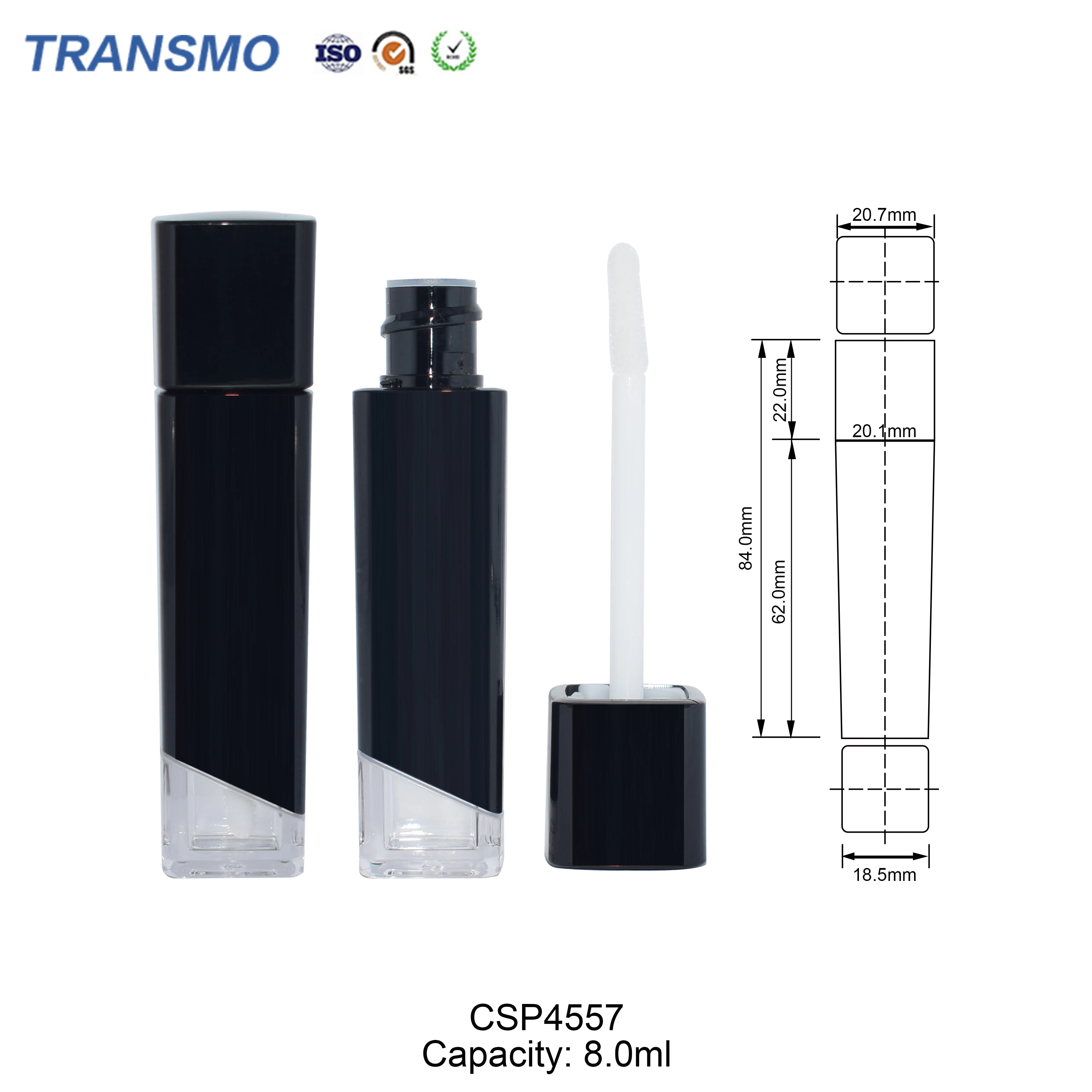 Custom Lipgloss Lipstick Tubes Liquid Lip Gloss Wand Tube 8ml Empty Lip