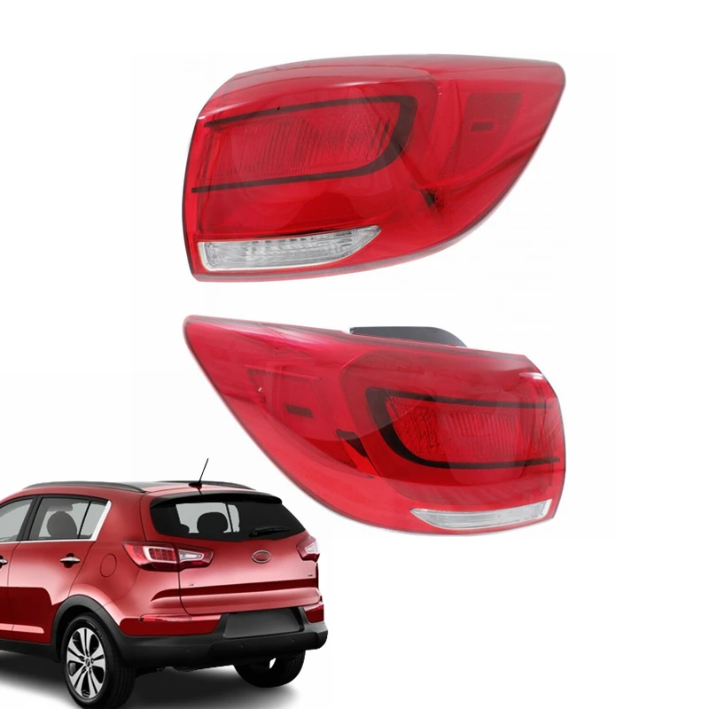 car accessories auto parts LED HALOGEN rear brake red signal lamp outer tail light lamp fit for KIA sportage 2014 2015 2016