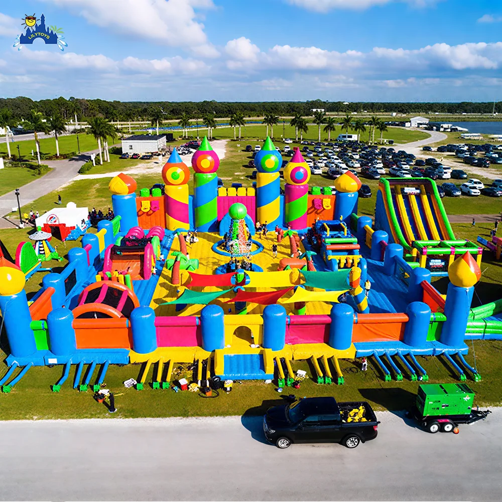 Commercial Indoor Amusement Equipment, Attraction Indoor Playground PVC Inflatable Carnival  Castle