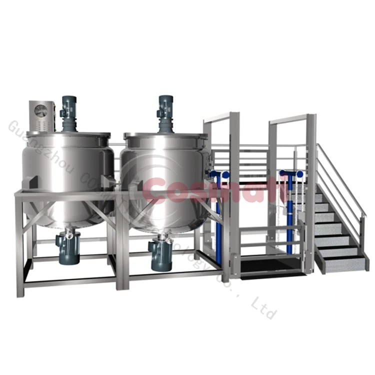 5000L Liquid Soap Homogenizing Mixer Blending Machine Mixer tank with Agitator Gel Making Machines Soap Mixer Machine Liquid