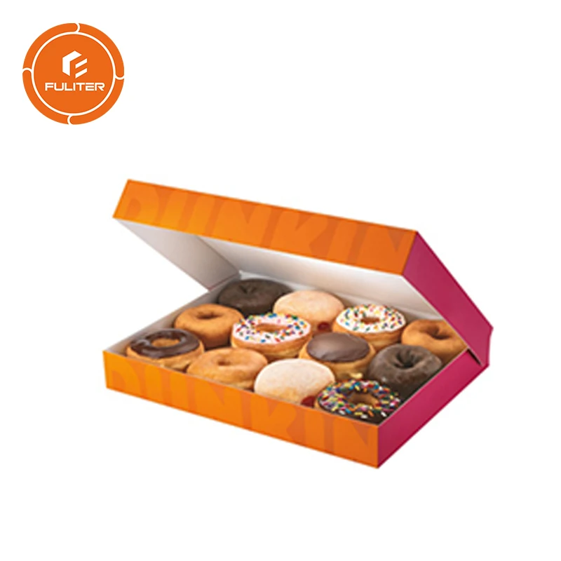 Small Doughnut Box With Handle Cookies Gift Boxes Customized Food Grade ...