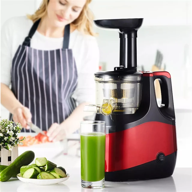 Commercial Big Mouth Masticating Wireless Slow Juicer Machine Cold ...