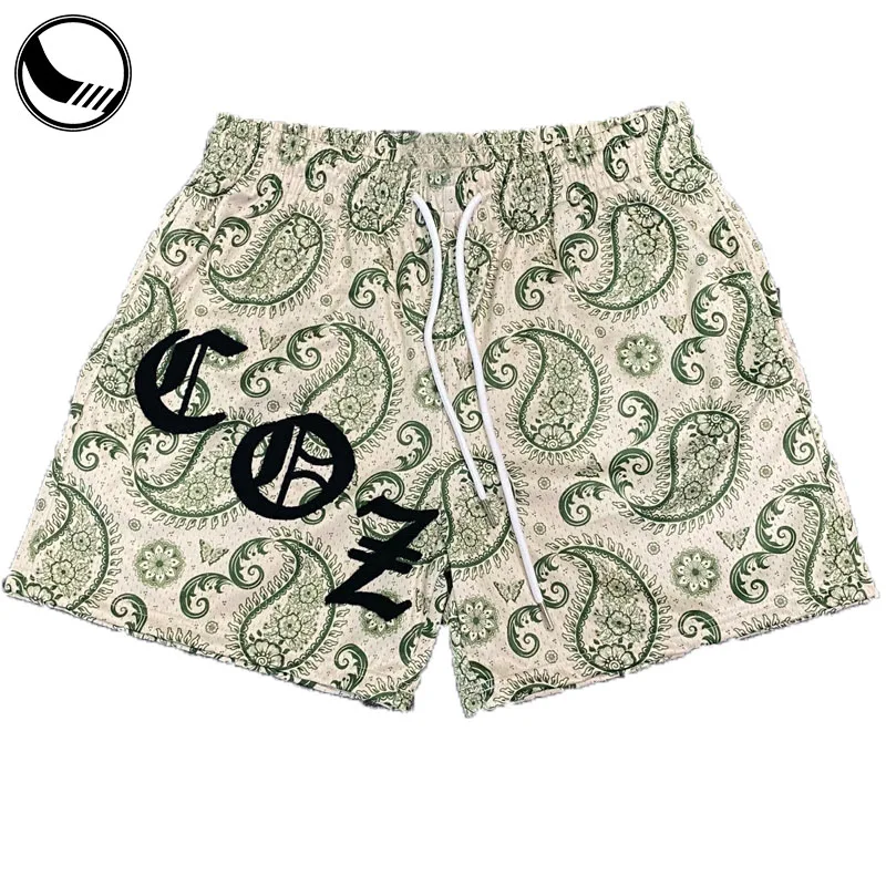 Summer Sublimation Printed Blank Polyester Gym Beach Swim Jogger Gym Men's Basketball Custom Mesh Shorts For Men359_voghion.com