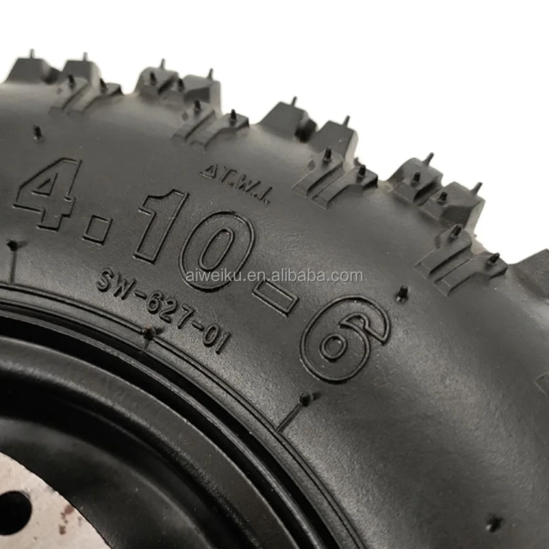4.10-6  Wheels Tire  and Rim Fit  49cc 2 Stroke Mini Kids ATV Quad