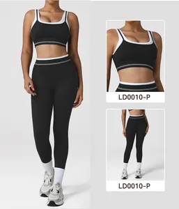 New Active Wear Fitness Clothing 2 Pieces Yoga Sets Fitness Sportswear Workout Sets For Women