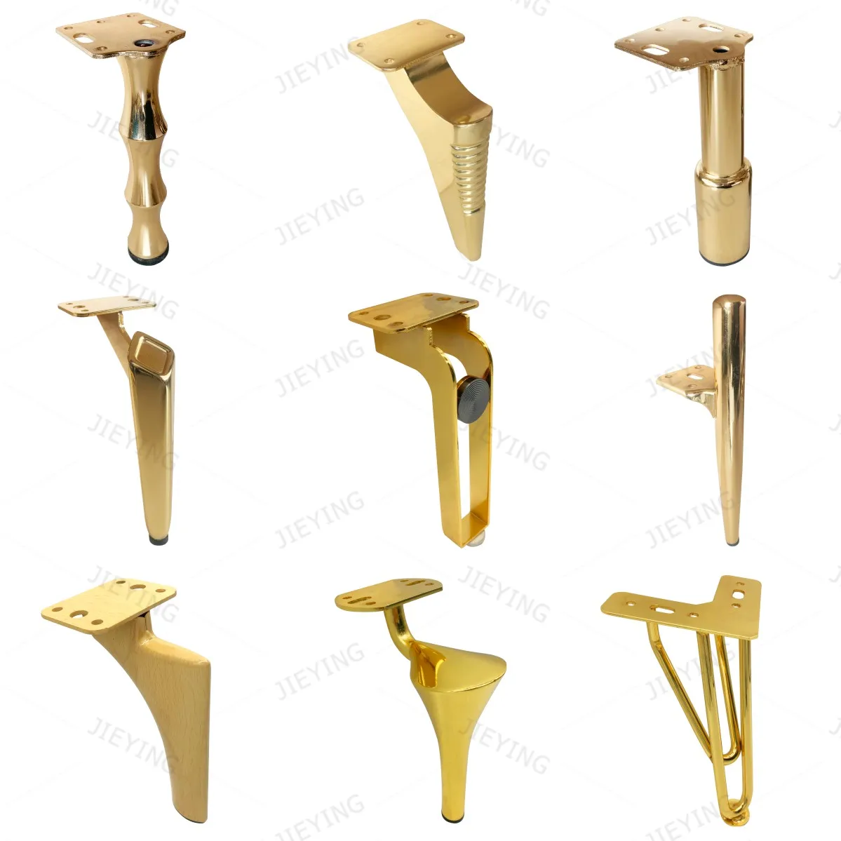 Factory Custom Metal Furniture Cabinet Legs Gold Sofa Legs Metal Bed Legs  Hardware Furniture Feet