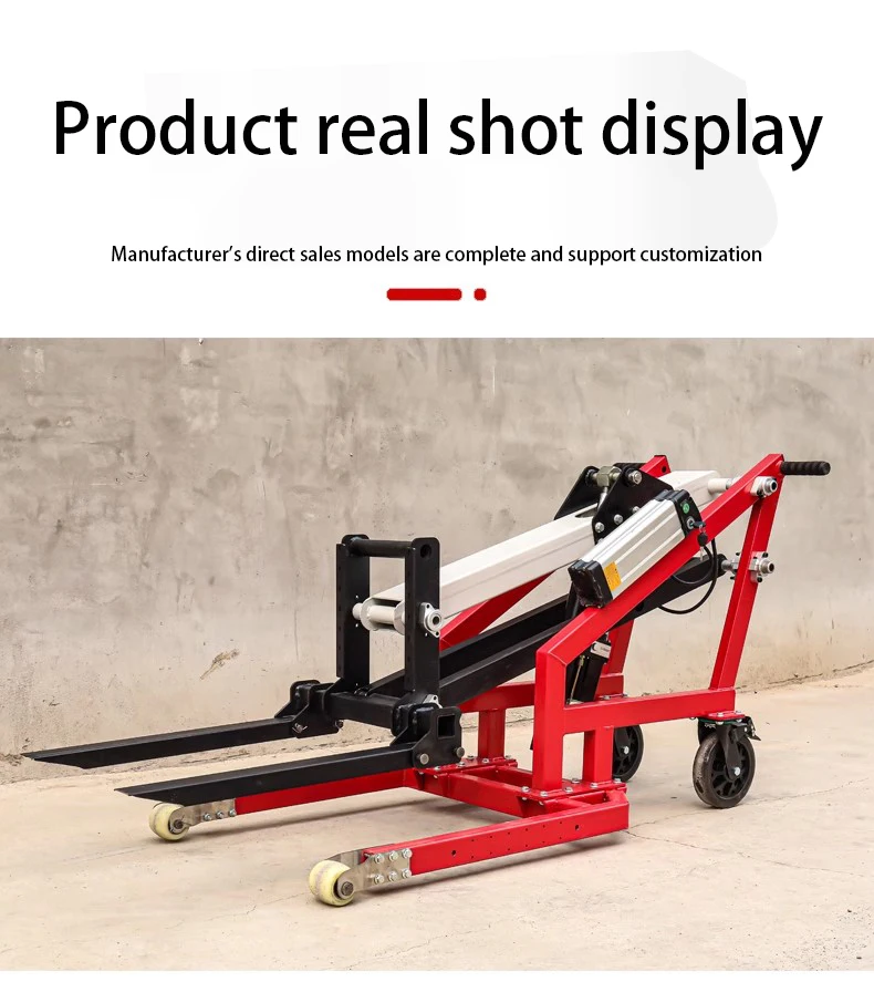 Small Portable Electric Stacker Crane with 24V Battery 500kg Pallet Loading Truck Forklift Electric