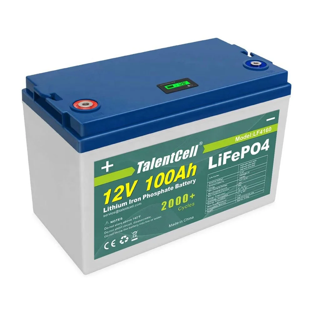 Rechargeable Deep Cycle Lithium Battery Solar 12 Volt 100Ah LiFePO4 Solar Energy System For RV/Yacht/Golf Carts