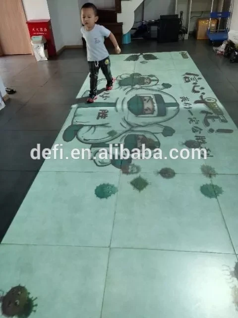 DeFi 3D Hologram Interactive Floor Projection Game Simulator Indoor Play Advertising Interactive Ground Projection for Kid