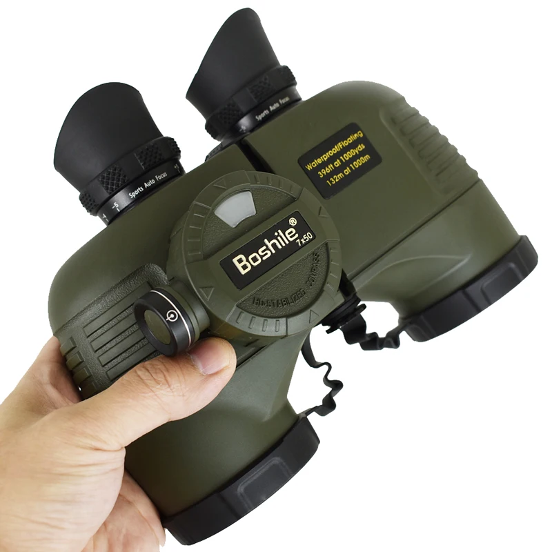 Boshile 7X50 Binoculars Compass Eyepiece Rangefinder Autofocus Professional  Telescope Waterproof Nitrogen High Quality