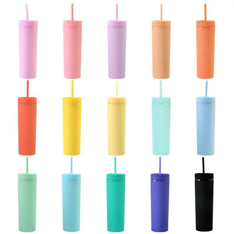 Plastic Tumbler with Straw — The Skin Source