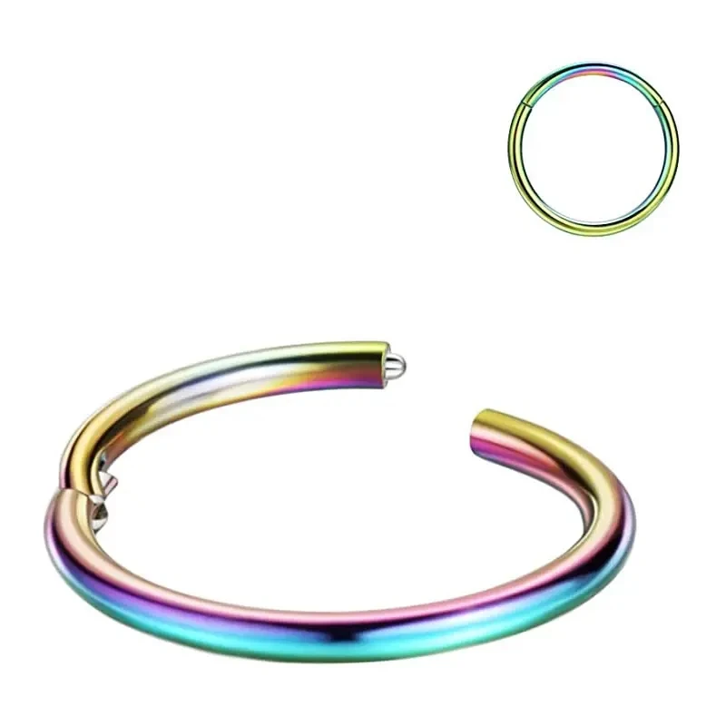 SC Hoop Earrings Nose Rings Septum Nose Piercing Helix Cartilage Rook  316L Surgical  Steel Nose Ring Body Jewelry