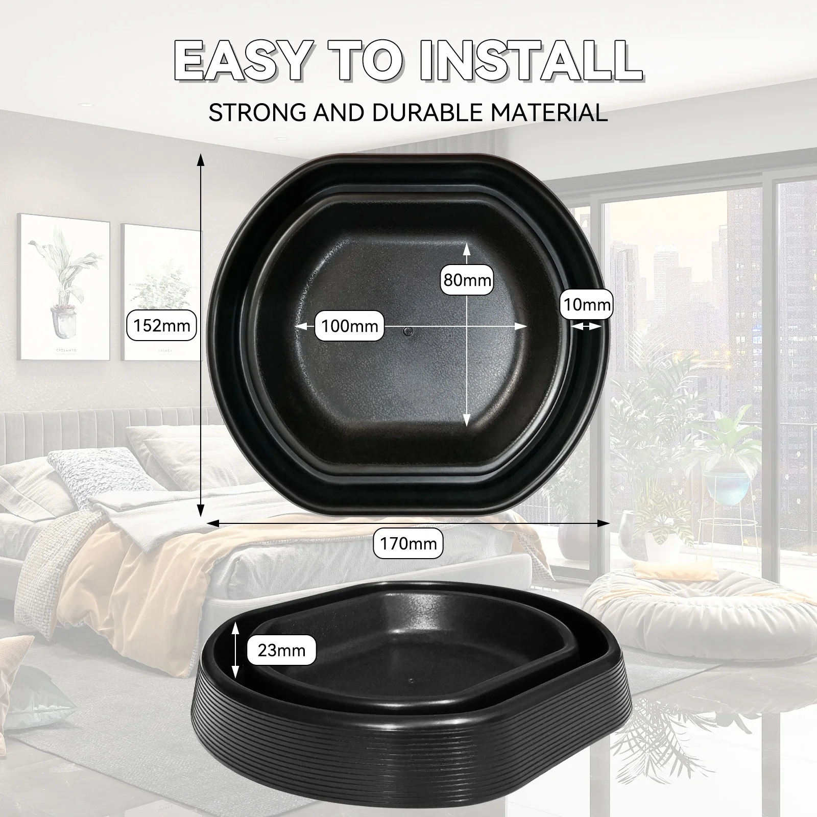 🐜 Katai - Pack De 8 Interceptores Trampas Para Chinches De Cama | Detector De Insectos Para Patas De Muebles | Sin Químicos | Reutilizable | Protección Efectiva