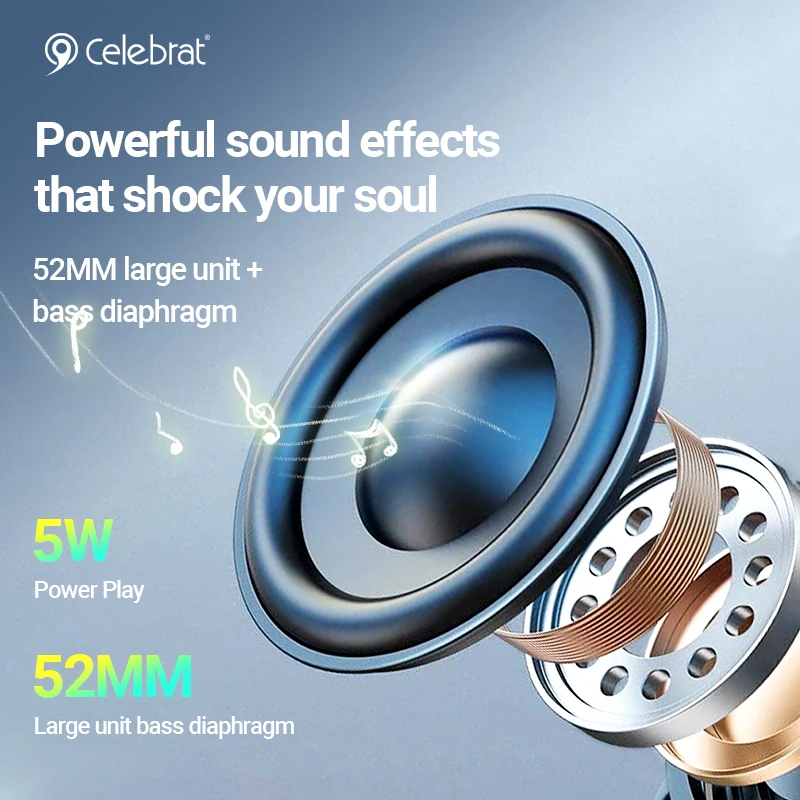 Mini Portable SP-20 Speaker Colorful RGB Light USB Cylindrical MP3 Wireless Audio Subwoofer Rechargeable Suitable for Phone