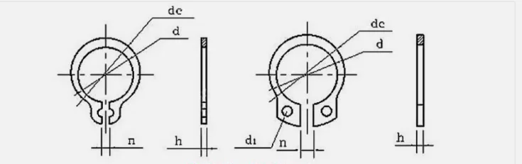 product original factaory american semi trailer s cam shaft repair kit parts camshaft sealing check ring circlip-59