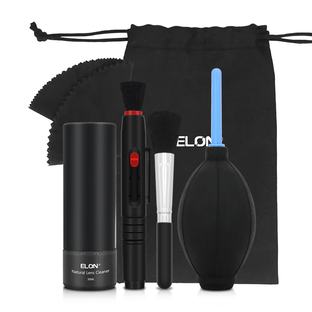 Essentials 6 in 1 Camera Lens Cleaning Kit with Lens Cleaning Pen Liquid Solution for Optical Lens and Digital Cameras