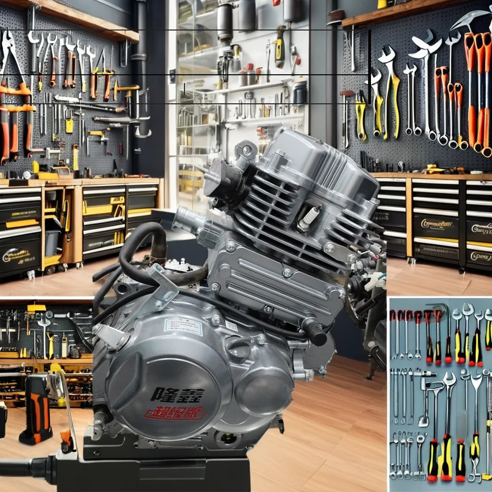 Loncin EDR 250cc Vertical Motorcycle Engine Assembly 4 Stroke CDI Ignition Electric Start for ATV &  motoras 250cc