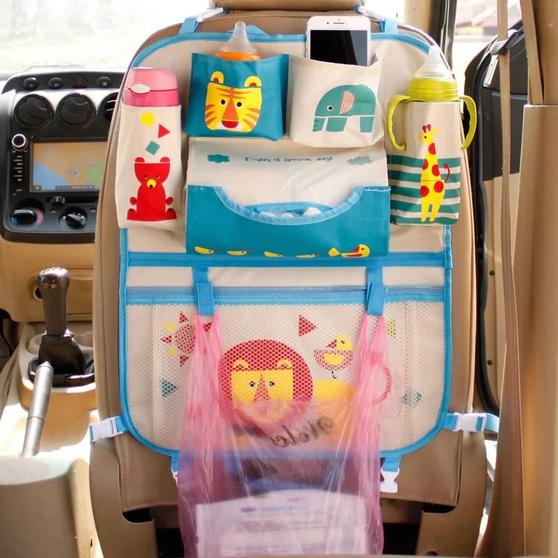 Creative Cartoon Car Seat Back Organizer Hang Storage Bag Baby Kids Toys  Travel Protector Cover Automobile Interior Accessories - Realistic Reborn  Dolls for Sale