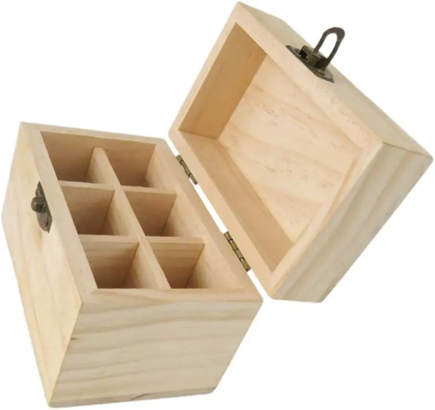 Wooden Storage Box Essential Oil Organizer Case - Buy Wooden Case Box ...