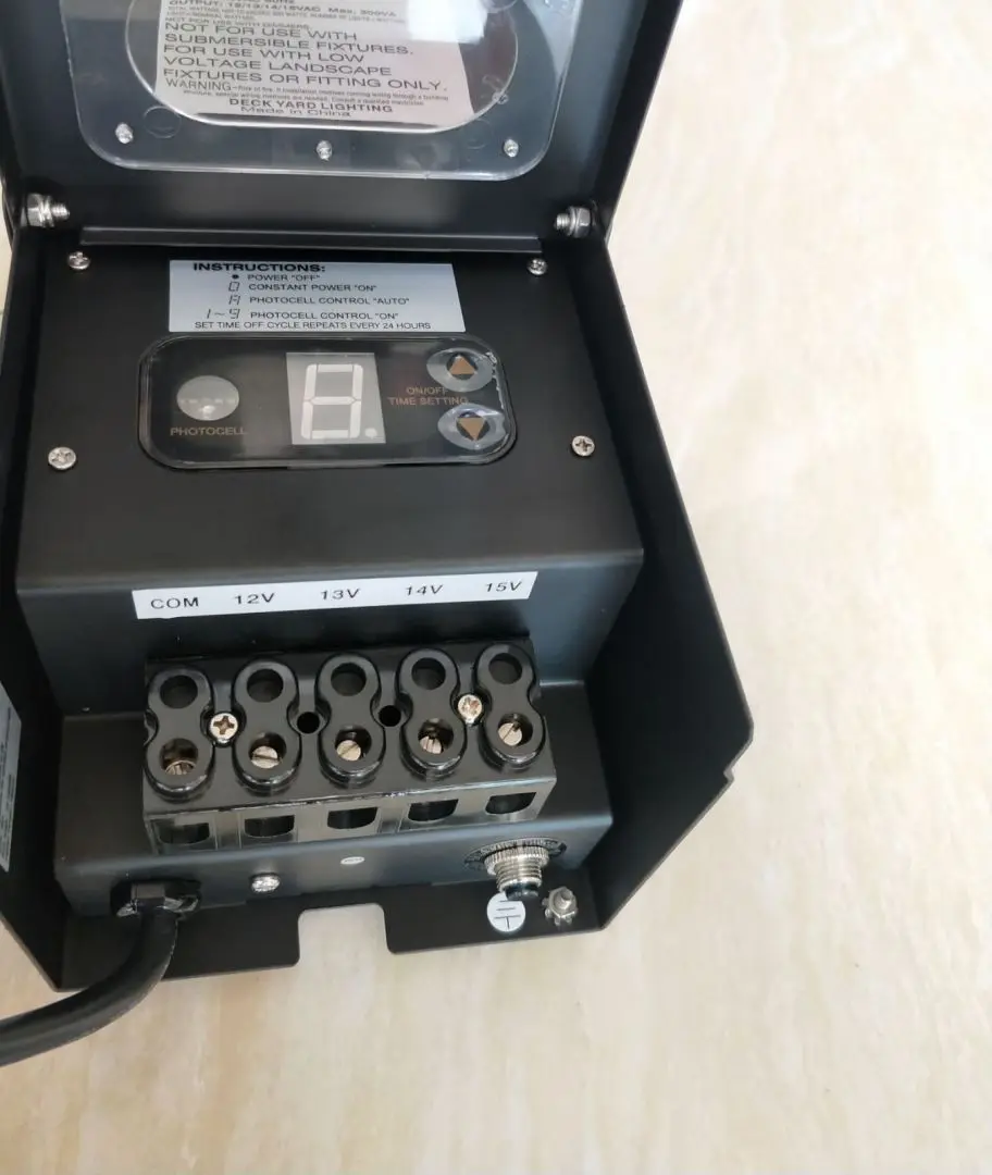 12v Lighting Transformer 100W PHOTO CELL Timer Outdoor Low Voltage Landscape Light Transformer 300W 10 Low Voltage Transformer