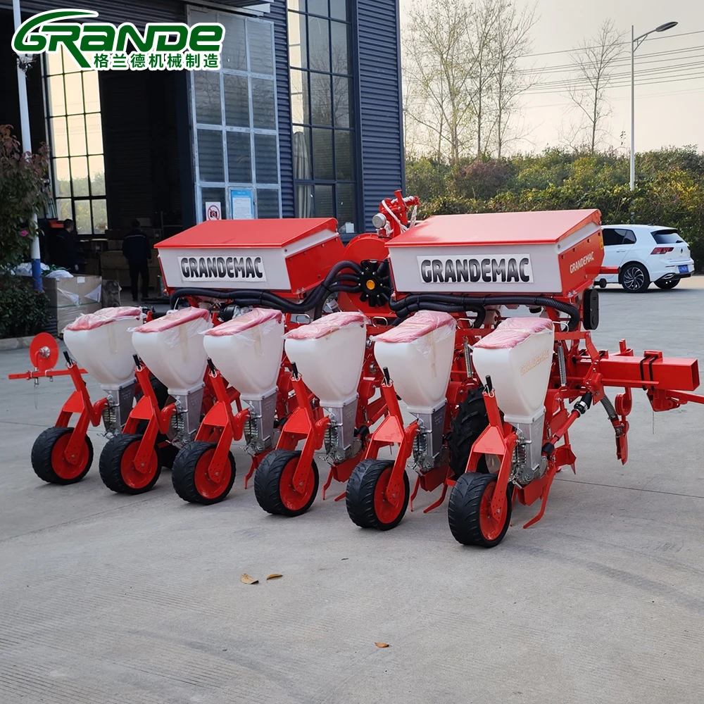 High Quality Suction Type Mini Hand Corn Seeder with Fertilizer Manual Corn Planter for Sale Hanging 4 Rows Rice Planter Machine