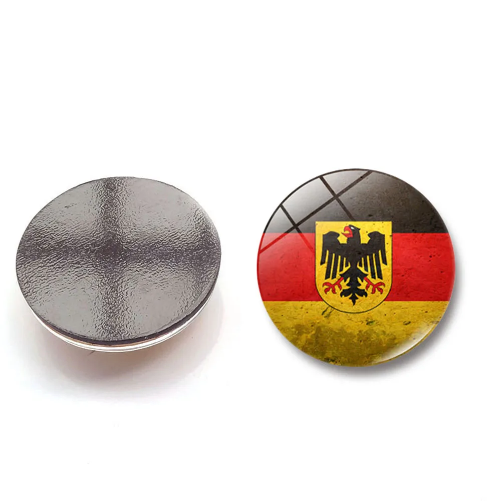 2026 Football World National Flags Souvenir Round Fridge Magnet Minimalist Home Decor Magnetic Fridge Magnet