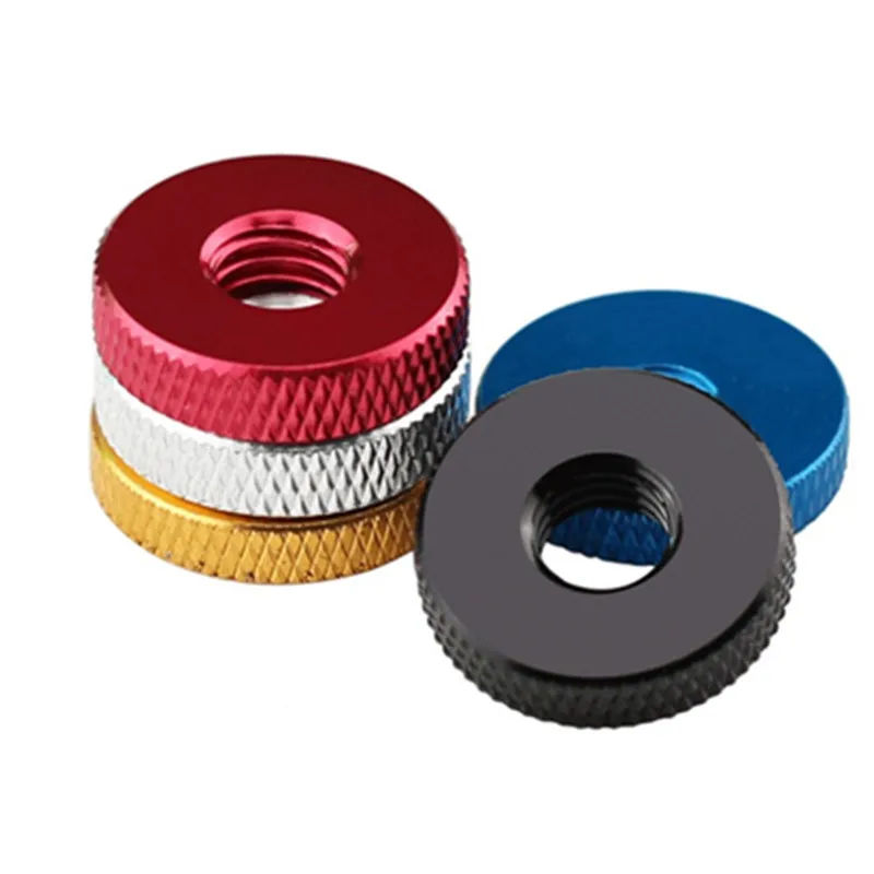 Anodized Aluminum Ally Knurled Thumb Nut Hand Thread Instert Metric