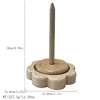 Flower-shaped wooden hinge, brown box packaging