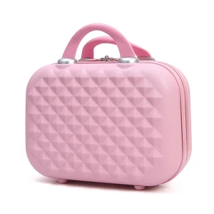 High Capacity Fashion Pc Waterproof Portable Mini Cosmetic Bags Cases Small Suitcase With Comfortable Handle
