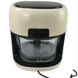 1500W Digital Control Crispy Air Fryer Double Glass Pot 4L Capacity Modern Square Single Basket German for Household Use