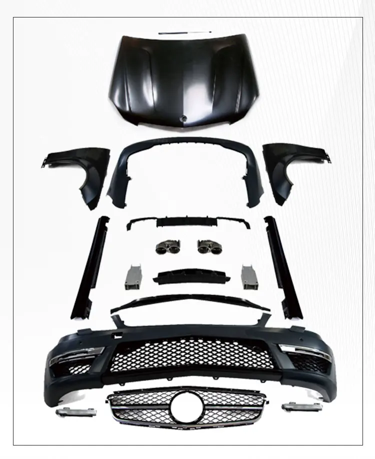 GBT - Car Body Kits Mercedes W204 Bodykit C63 Facelift Parts For Benz C Class W204 C63 amg Wide Body Kits