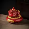 Jubao golden toad-medium size-vermilion