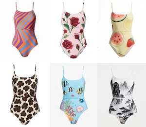 OEM Customized Low MOQ Chian Factory Manufacturer Print Women Swimwear