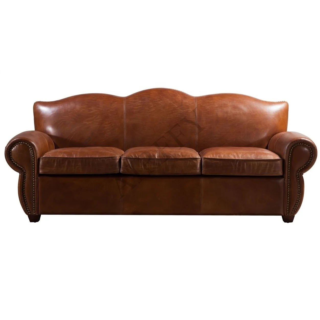 American Classic Leather Sofa Set For Villa Living Room Hotel Club