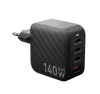 1U3C 140W Fast Charger EU BLACK