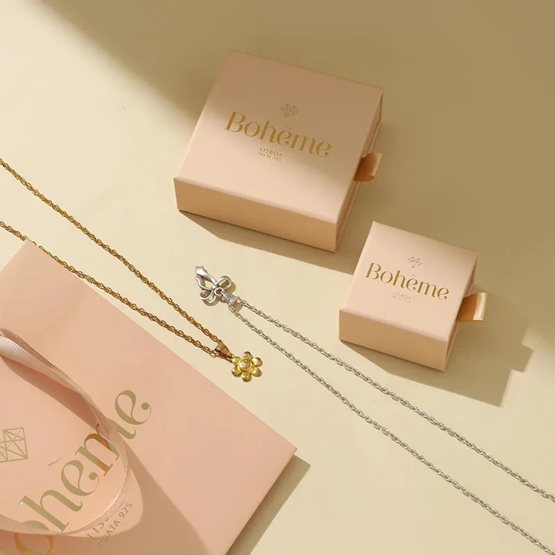 Ring presentation in jewelry packaging box
