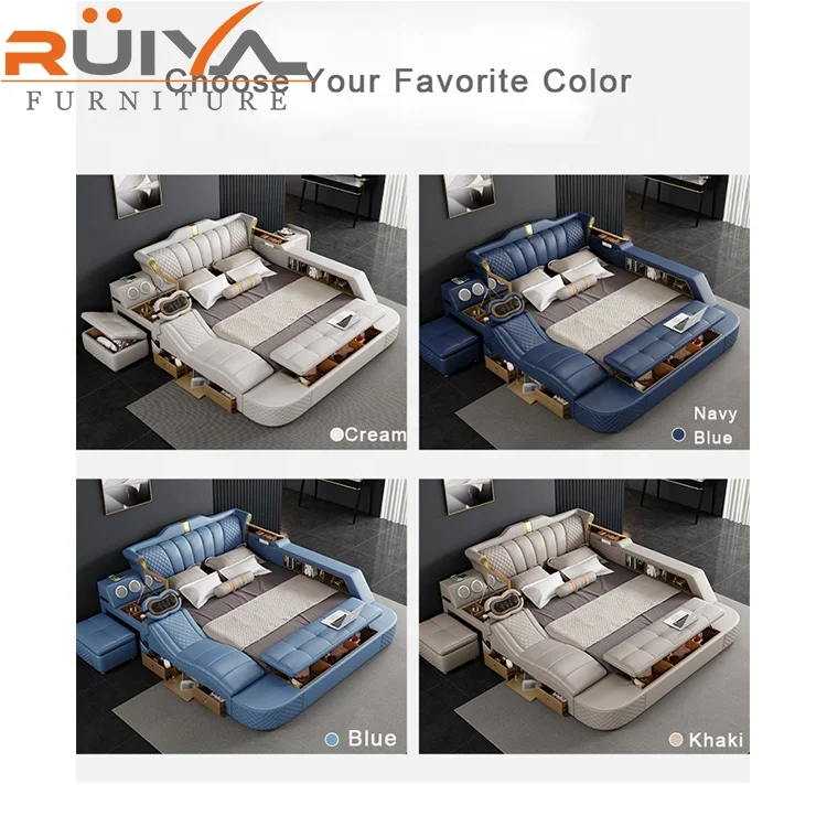 キングサイズ究極のスマートベッド調節可能でソフトな特徴